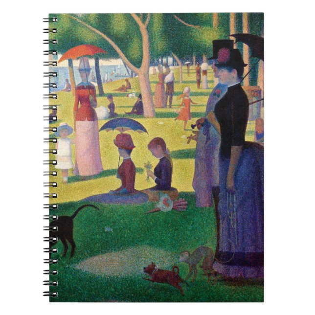 A Sunday Afternoon on La Grande Jatte by Seurat Notebook (Front)