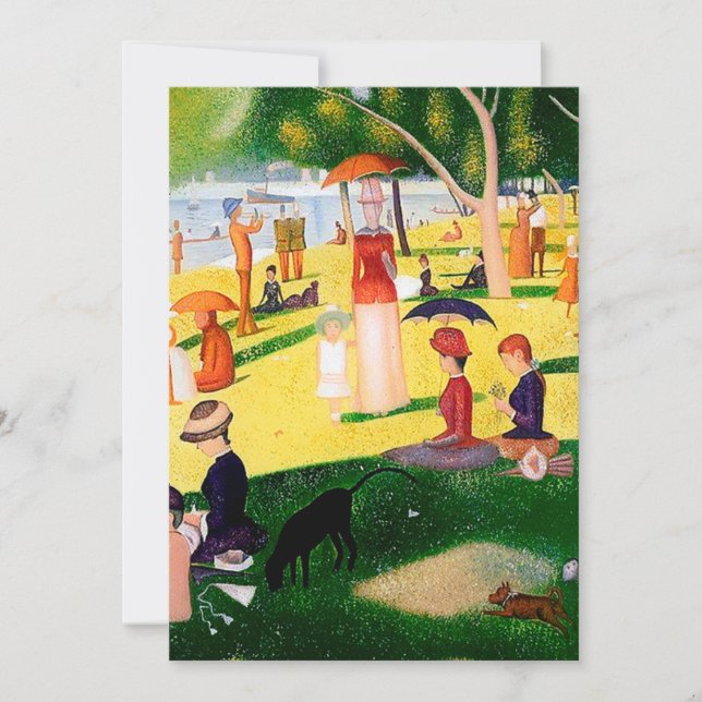 A Sunday Afternoon On The Island La Grande Jatte Invitation (Front)