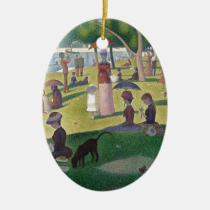 A Sunday Afternoon on the Island of La Grande Jatt Ceramic Ornament