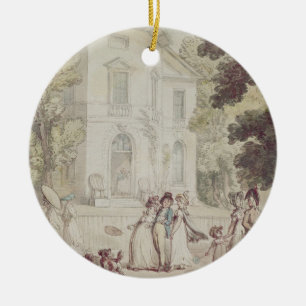 A Sunday Afternoon Promenade Ceramic Tree Decoration