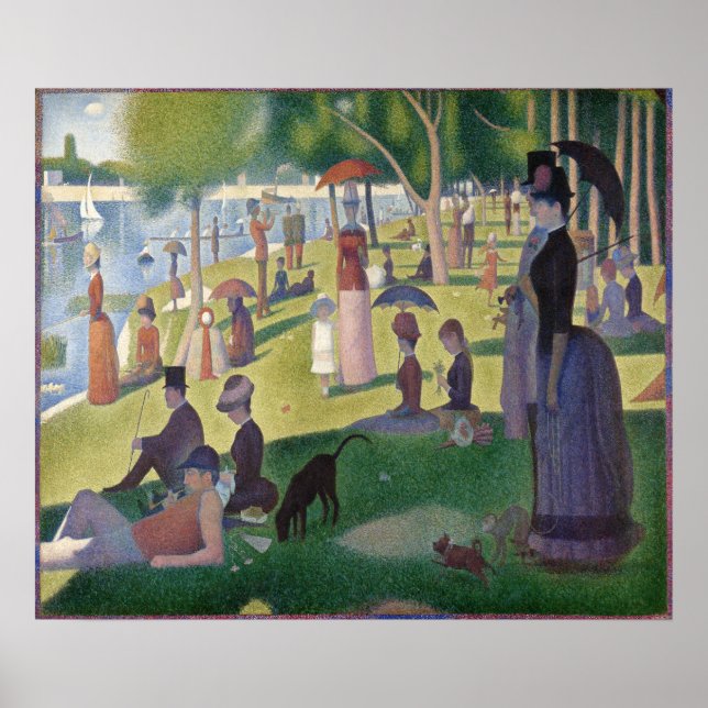 A Sunday on La Grande Jatte by Georges Seurat Poster (Front)