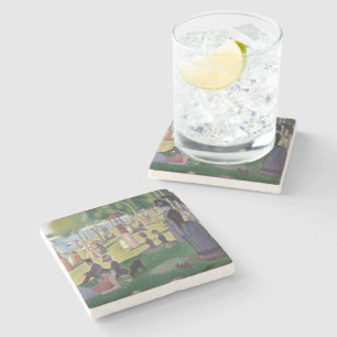 A Sunday on La Grande Jatte by Georges Seurat Stone Coaster