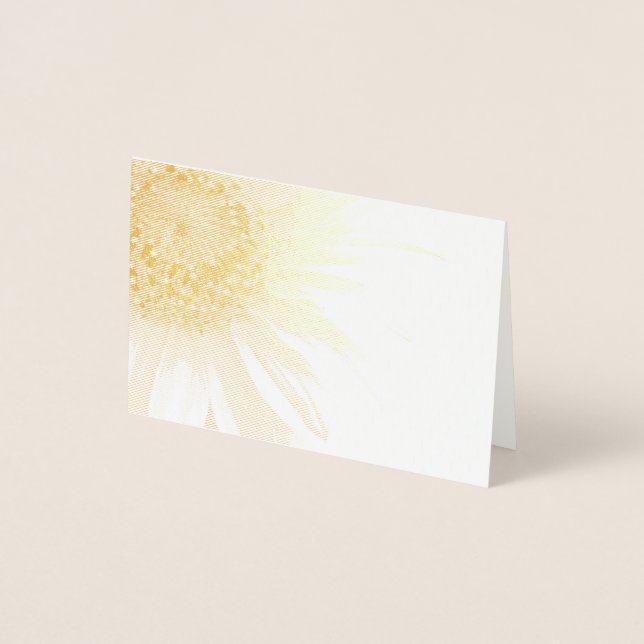 A Sunflower Foil Card (Front)