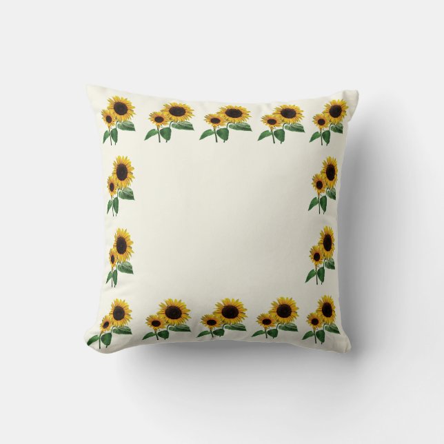 A Sunflower Mummy's Love Cushion (Front)