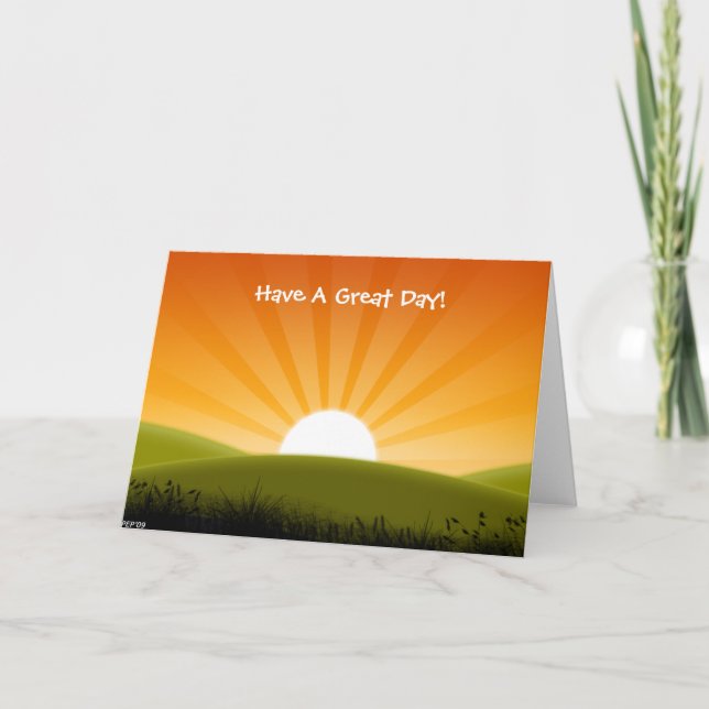 A Sunny Day Holiday Card (Front)