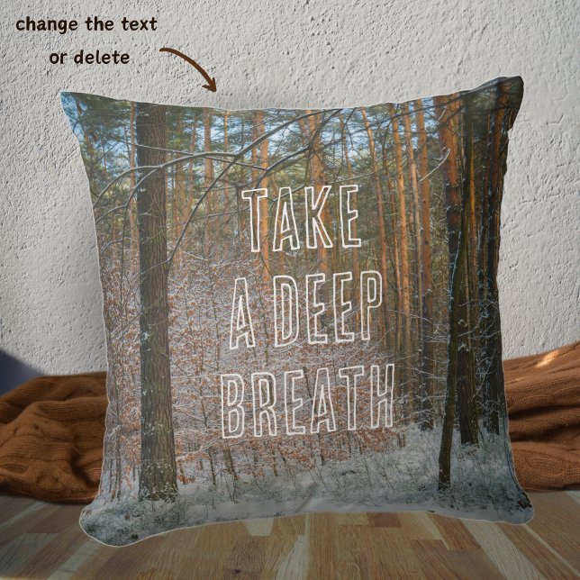A sunny winter day in the pine forest cushion (Creator Uploaded)