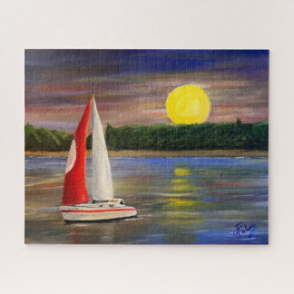 A Sunset Sail, by Gary Poling Jigsaw Puzzle