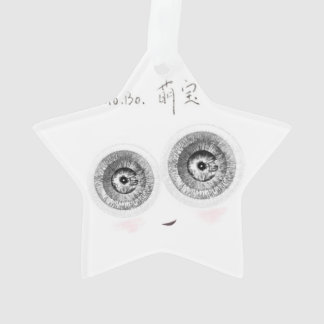 A super-intelligent cute elfin. ornament