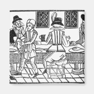 A Supper Party, a 'Book of Roxburghe Ballads' Magnet