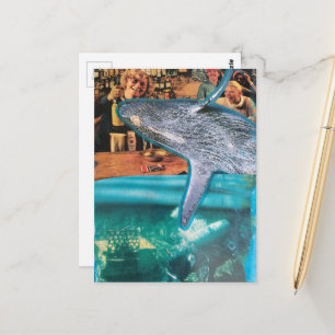 A Surreal Whale of a Time Postcard