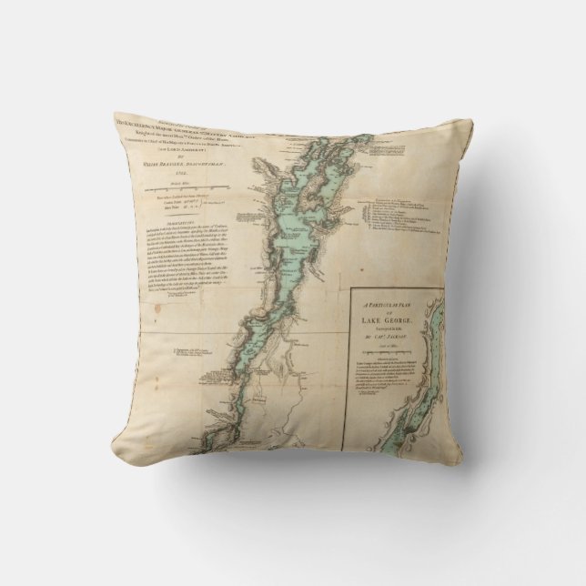 A Survey of Lake Champlain Cushion (Front)
