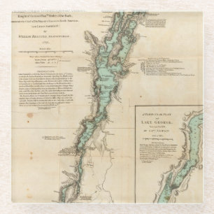 A Survey of Lake Champlain Glass Coaster