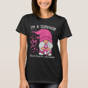 A Survivor Pink Ribbon Breast Cancer Awareness Gno T-Shirt