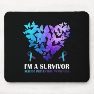 A Survivor Suicide Prevention Awareness Butterfly Mouse Pad