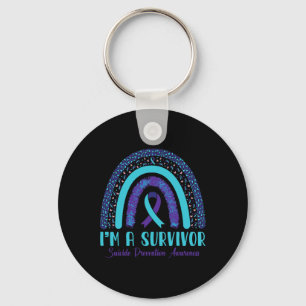 A Survivor Suicide Prevention Awareness Leopard Ra Key Ring