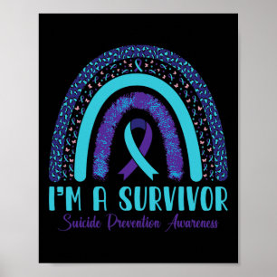 A Survivor Suicide Prevention Awareness Leopard Ra Poster