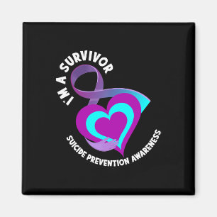 A Survivor Support Suicide Prevention Awareness Magnet