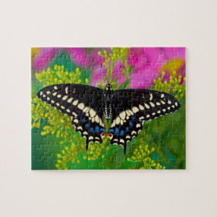 A Swallowtail-Butterfly Landing Jigsaw Puzzle