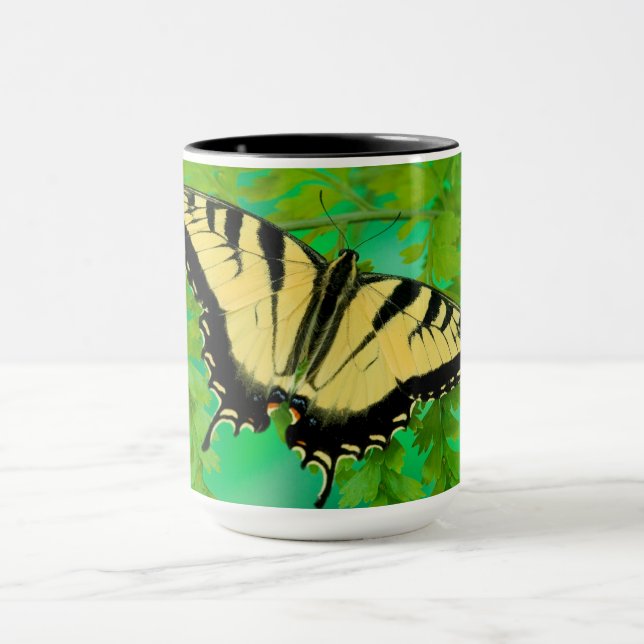 A Swallowtail Butterfly Landing Mug (Center)
