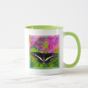 A Swallowtail-Butterfly Landing Mug