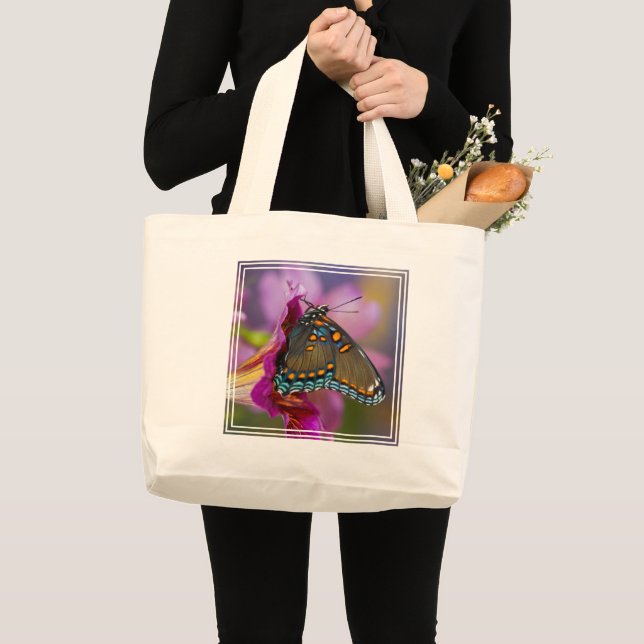 A Swallowtail Butterfly Large Tote Bag (Front (Product))
