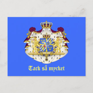 A Swedish Thank You Postcard