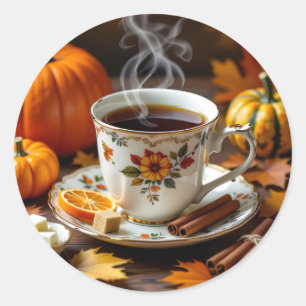 A Sweet Autumn Blessings Classic Round Sticker