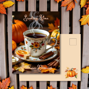 A Sweet Autumn Blessings  Postcard