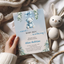 A Sweet Baby Boy Is On His Way – Bear Baby Shower