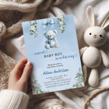 A Sweet Baby Boy Is On His Way – Bear Baby Shower