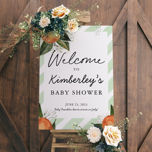 A Sweet Baby Is On the Way Clementine Welcome Poster (Creator Uploaded)