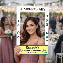 A Sweet Baby Pink Blue Yelllow Green Baby Shower