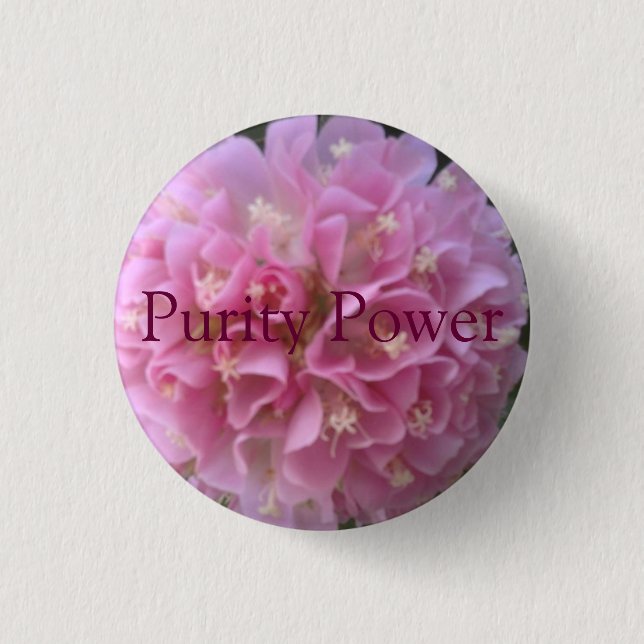 A sweet button for your purse, bookbag, or jacket. (Front)