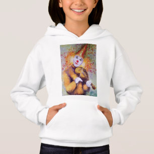 A sweet clown playing the violin
