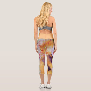 A sweet clown playing the violin capri leggings