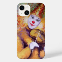 A sweet clown playing the violin