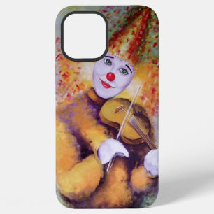 A sweet clown playing the violin iPhone 12 pro max case