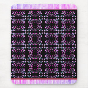 A Sweet Dainty Flowered Print Rug Style Mouse Pad