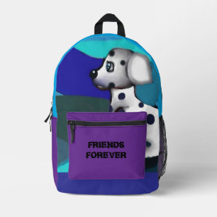 A sweet dog printed backpack