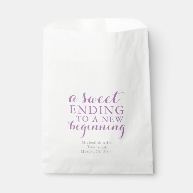 A Sweet Ending | Favour Bag (Front)