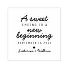 A Sweet Ending to a New Beginning Custom