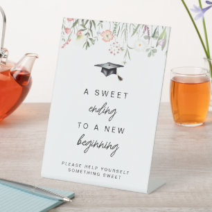 A Sweet Ending to a New Beginning Graduation Sign