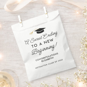 A Sweet Ending To New Beginning Graduation Favour Bag