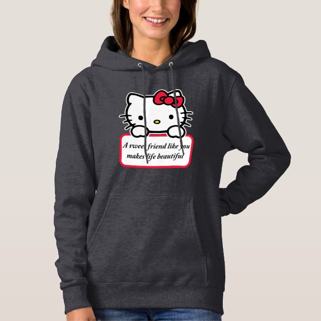 A Sweet Friend Like You - Heartfelt Quote T-Shirt Hoodie (Front)