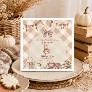 A Sweet Little Acorn Fall Woodland Baby Shower Napkin