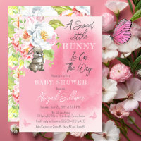 A Sweet Little Bunny Is On The Way Baby Shower