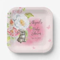 A Sweet Little Bunny Pink Girl Baby Shower 