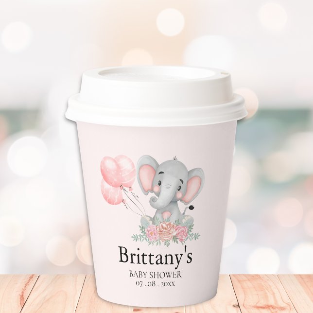 A Sweet Little Girl is on her Way Baby shower Paper Cups (Creator Uploaded)