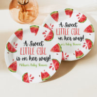 A Sweet Little Girl Watermelon Baby Shower