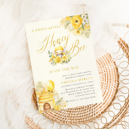 A Sweet Little Honey Bee Baby Shower Invitation